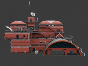 북극 시설 - 포트나이트 3D 모델