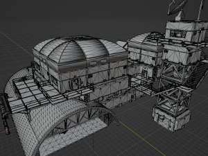Arctic Facility - Fortnite 3D Model