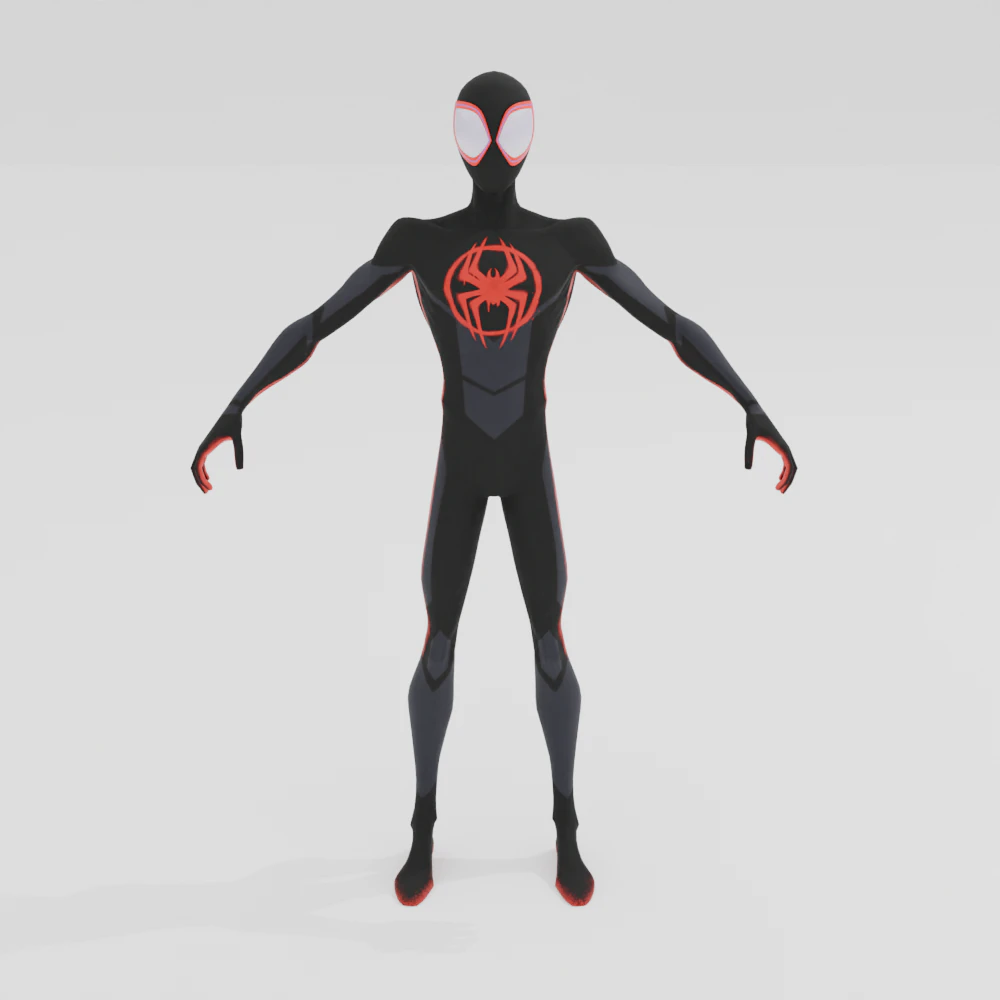 Spider Man Miles Morales - Fortnite 3D Model .c4d .max .obj .3ds .fbx .stl .blend 