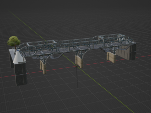 Blue Steel Bridge - Fortnite 3D-Modell