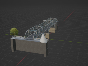 Blue Steel Bridge - Fortnite 3D-Modell