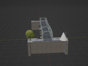 Blue Steel Bridge - Fortnite 3D-Modell