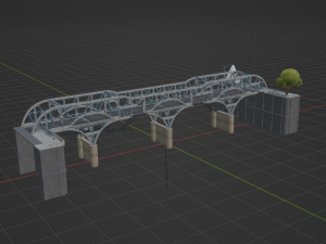 Blue Steel Bridge - Fortnite 3D-Modell