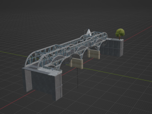 Blue Steel Bridge - Fortnite 3D-Modell