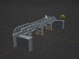 Blue Steel Bridge - Fortnite 3D Model
