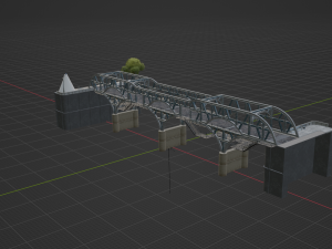 Blue Steel Bridge - Fortnite 3D-Modell