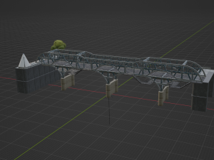 Blue Steel Bridge - Fortnite 3D-Modell