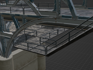 Blue Steel Bridge - Fortnite 3D-Modell