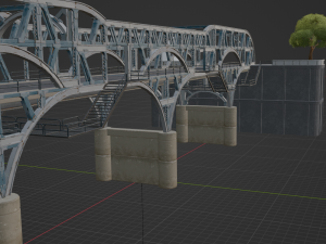 Blue Steel Bridge - Fortnite 3D-Modell