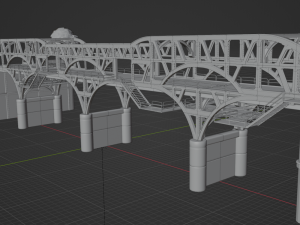 Blue Steel Bridge - Fortnite 3D-Modell