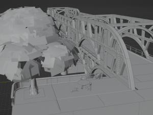 Blue Steel Bridge - Fortnite 3D-Modell