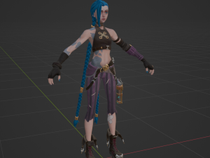Arcane Jinx - Fortnite 3D Model