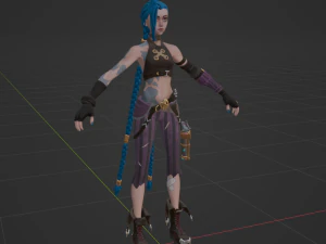 Arcane Jinx - Fortnite 3D Model