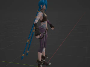Arcane Jinx - Fortnite 3D Model