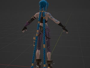 Arcane Jinx - Fortnite 3D Model