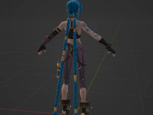 Arcane Jinx - Fortnite 3D Model