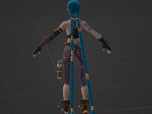 Arcane Jinx - Fortnite 3D Model