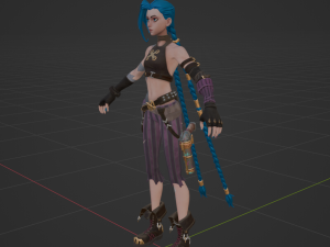 Arcane Jinx - Fortnite 3D Model