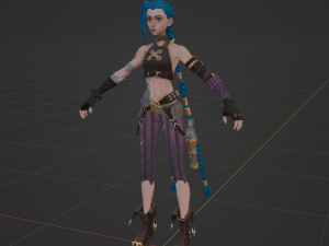 Arcane Jinx - Fortnite 3D Model