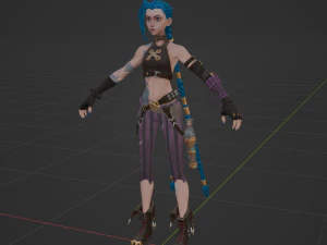 Arcane Jinx - Fortnite 3D Model