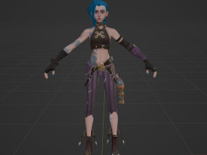 Arcane Jinx - Fortnite 3D Model