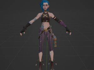 Arcane Jinx - Fortnite 3D Model
