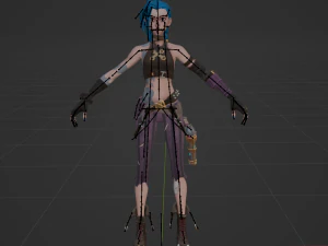 Arcane Jinx - Fortnite 3D Model