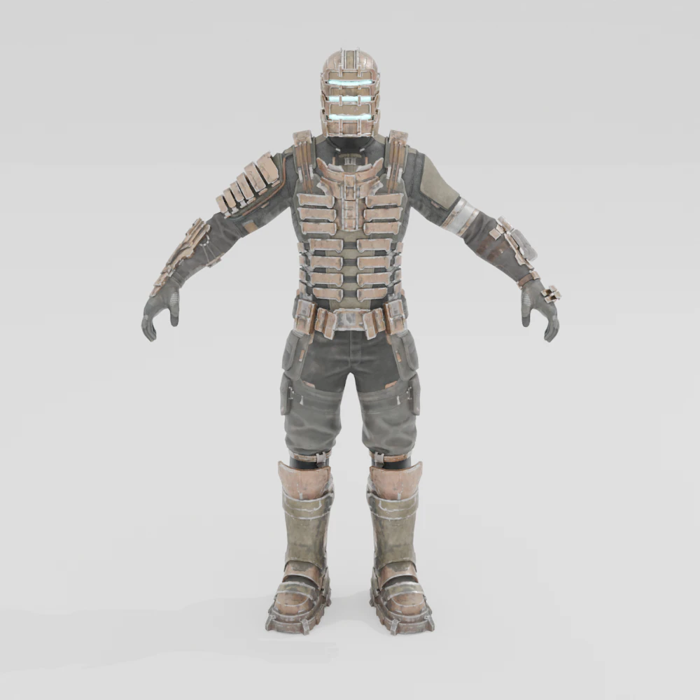 Isaac Clarke - Fortnite 3D Model .c4d .max .obj .3ds .fbx .stl .blend 