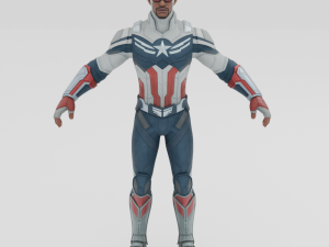 Captain America Sam Wilson - Fortnite Modèle 3D