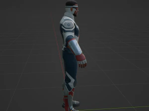 Captain America Sam Wilson - Fortnite 3D Model