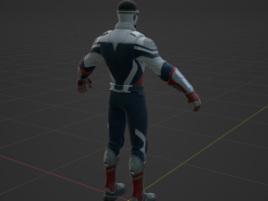 Captain America Sam Wilson - Fortnite 3D Model