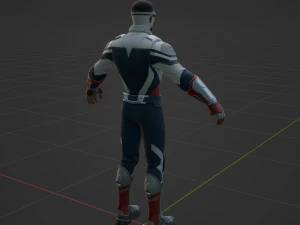 Captain America Sam Wilson - Fortnite 3D Model
