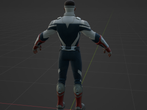 Captain America Sam Wilson - Fortnite 3D Model