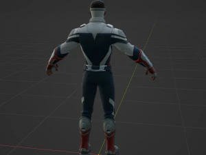 Captain America Sam Wilson - Fortnite 3D Model