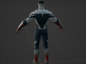 Captain America Sam Wilson - Fortnite 3D Model