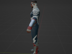 Captain America Sam Wilson - Fortnite 3D Model