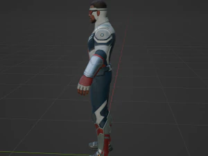 Captain America Sam Wilson - Fortnite 3D Model