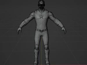 Captain America Sam Wilson - Fortnite 3D Model
