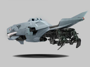 Blood in the Water Sparrow - Destiny 2 3D Model