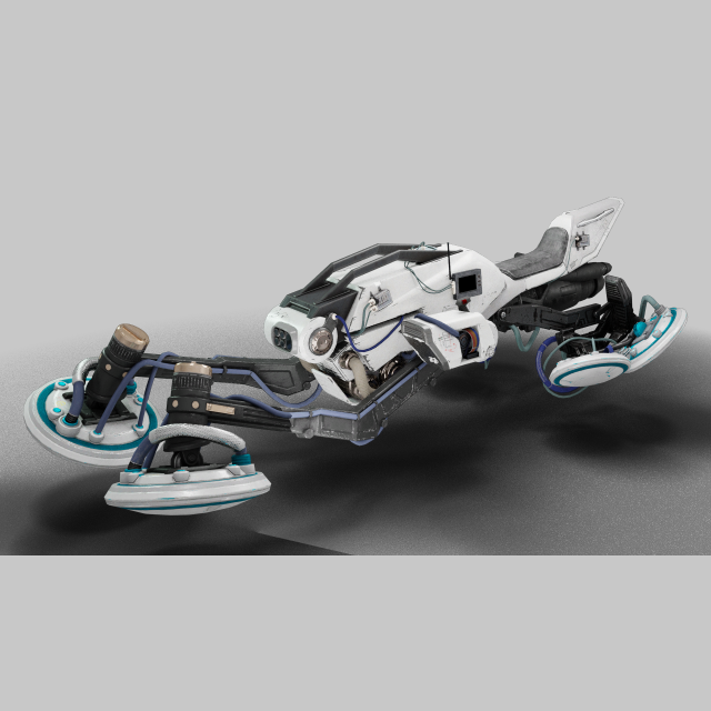 Braytech Dream9 Sparrow - Destiny 2 3D 모델 .c4d .max .obj .3ds .fbx .stl .blend 