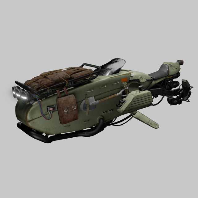 Expedition JT Sparrow - Destiny 2 3D Model .c4d .max .obj .3ds .fbx .stl .blend 