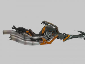 Gray Hornet Sparrow - Destiny 2 3D Model