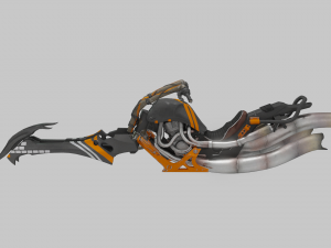 Gray Hornet Sparrow - Destiny 2 3D Model