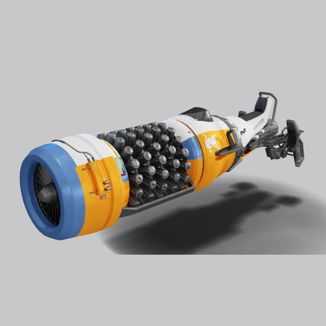 The Motherlode Sparrow - Destiny 2 3D Model .c4d .max .obj .3ds .fbx .stl .blend 