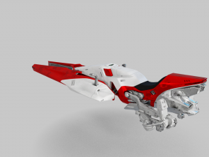 Wayfarer Tri Sparrow - Destiny 2 3D Model