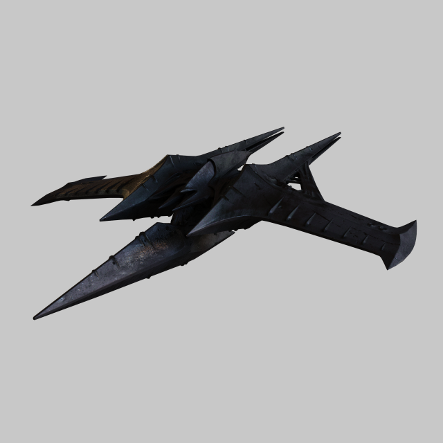 A Thousand Wings Ship - Destiny 2 3D Model .c4d .max .obj .3ds .fbx .stl .blend 