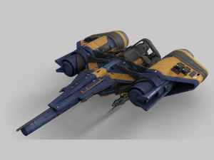 Arcadia Class JumpShip - Destiny 2 3D Model