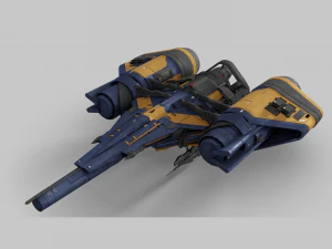 Nave di Classe Arcadia - Destiny 2 Modello 3D
