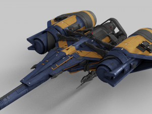 Arcadia Class JumpShip - Destiny 2 3D Model