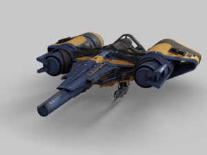 Arcadia Class JumpShip - Destiny 2 3D Model